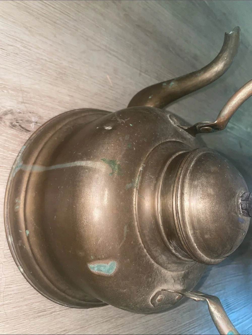 Charming Antique Copper Kettle with Rich, Unpolished Patina | Rare Oversized